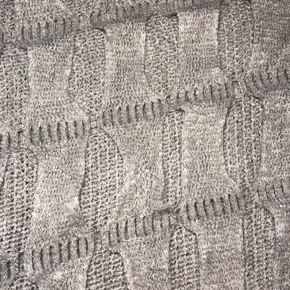 Taupe Knit Poncho - Picture 4 of 4